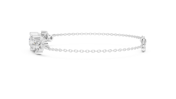 Étoile Scattered Diamond Cluster Chain Bracelet