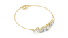 Étoile Scattered Diamond Cluster Chain Bracelet