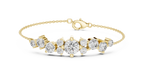Étoile Scattered Diamond Cluster Chain Bracelet