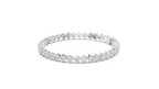 Three-Prong Round Diamond Tennis Bracelet