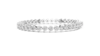 Three-Prong Round Diamond Tennis Bracelet