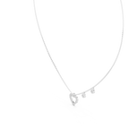 Rosalie Heart Silver Necklace