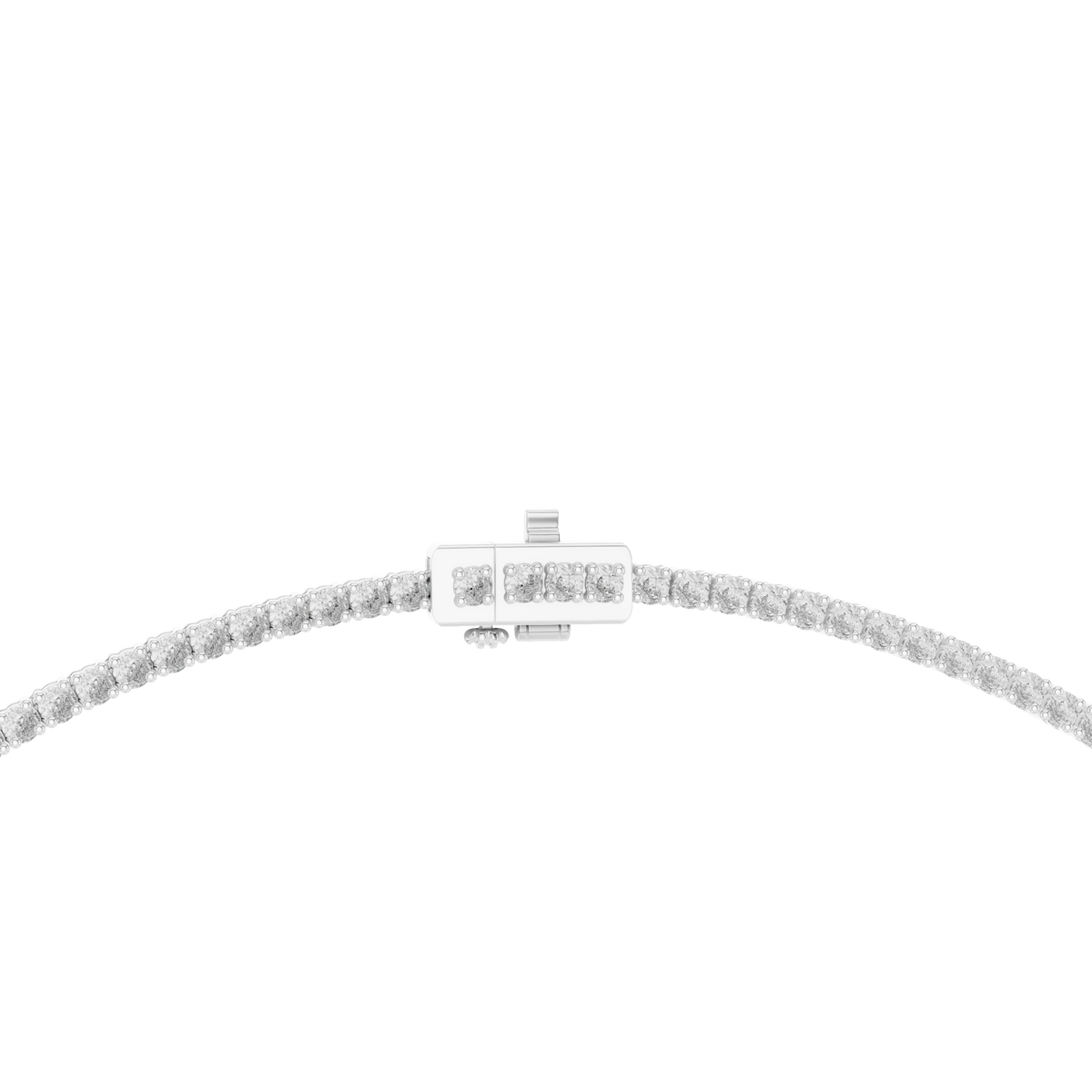 Genevieve Drop Silver Necklace