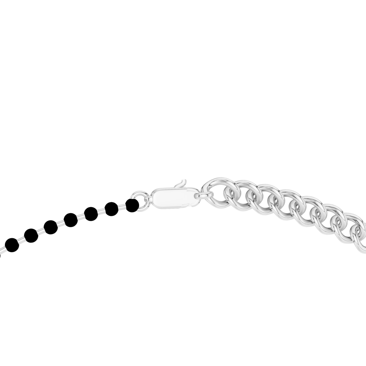 Noir Dew Silver Necklace
