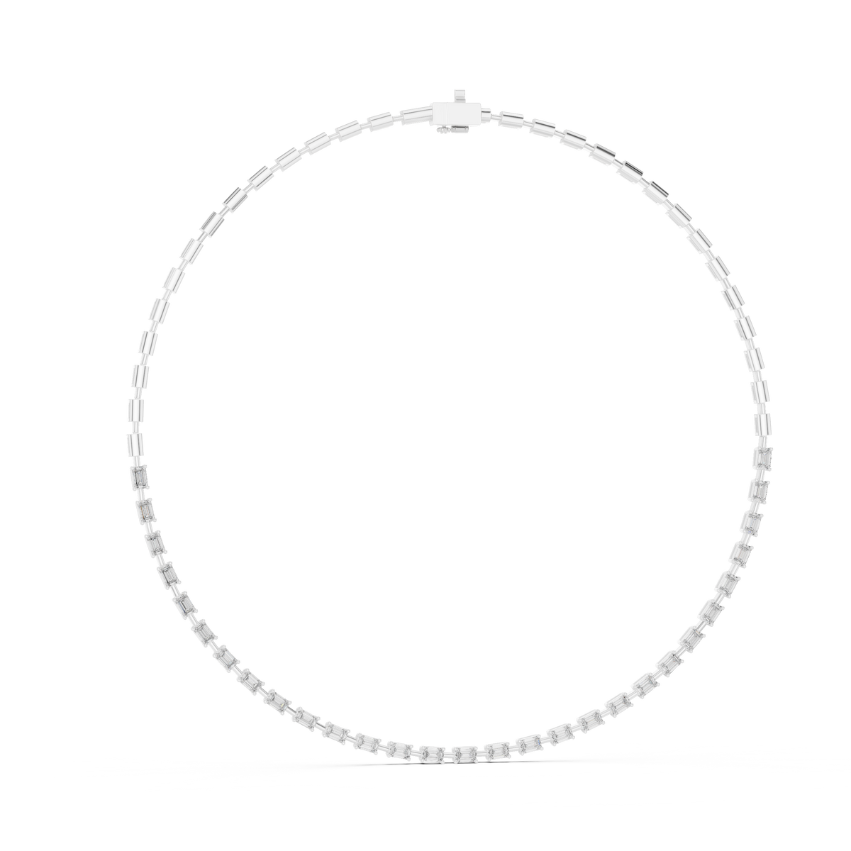 Marlowe Line Silver Necklace