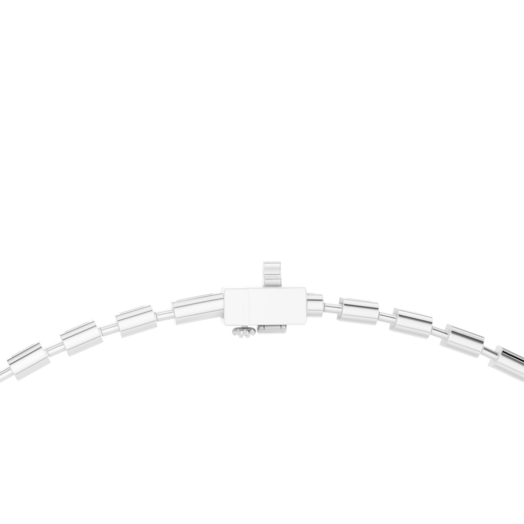 Marlowe Line Silver Necklace