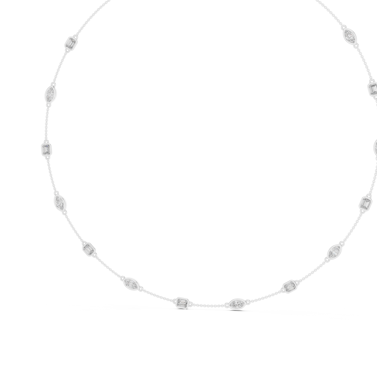 Elysia Station Silver Necklace