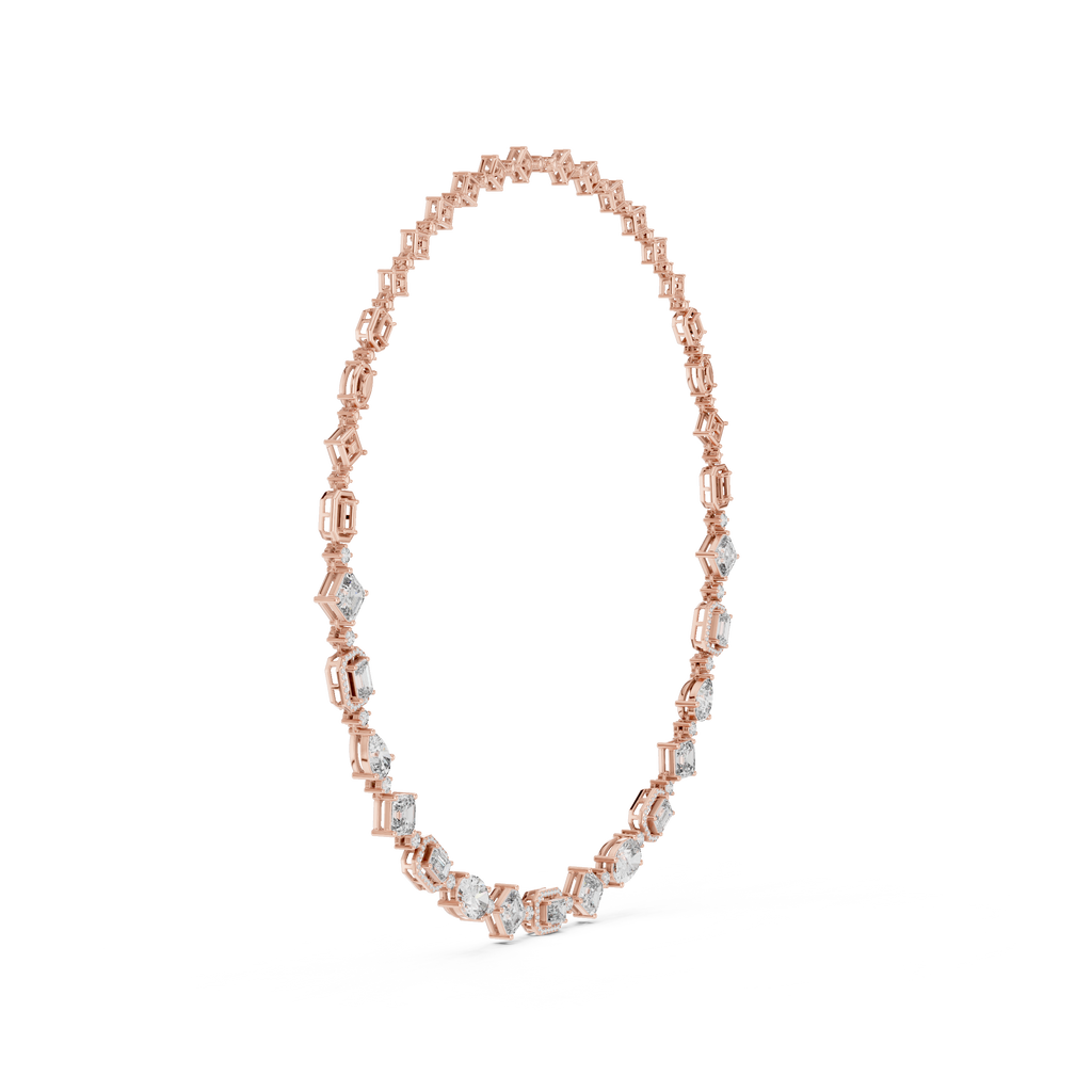 Grandeur Multi-Shape Fancy Diamond Necklace