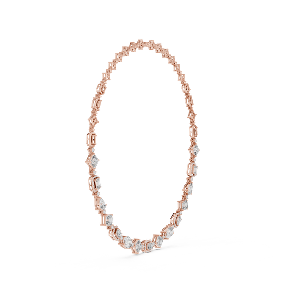 Grandeur Multi-Shape Fancy Diamond Necklace