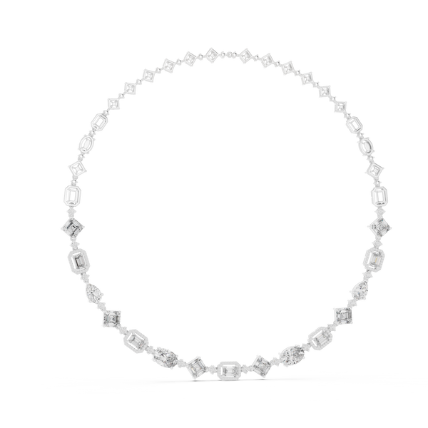 Grandeur Multi-Shape Fancy Diamond Necklace