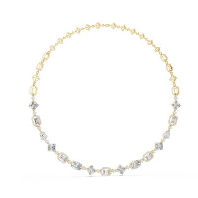 Grandeur Multi-Shape Fancy Diamond Necklace