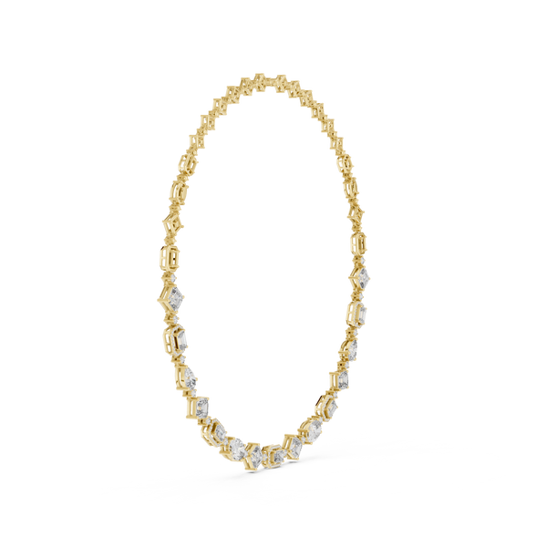 Grandeur Multi-Shape Fancy Diamond Necklace