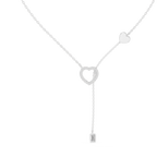 Juliet Lariat Silver Necklace