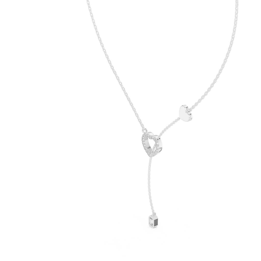 Juliet Lariat Silver Necklace