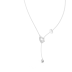 Juliet Lariat Silver Necklace