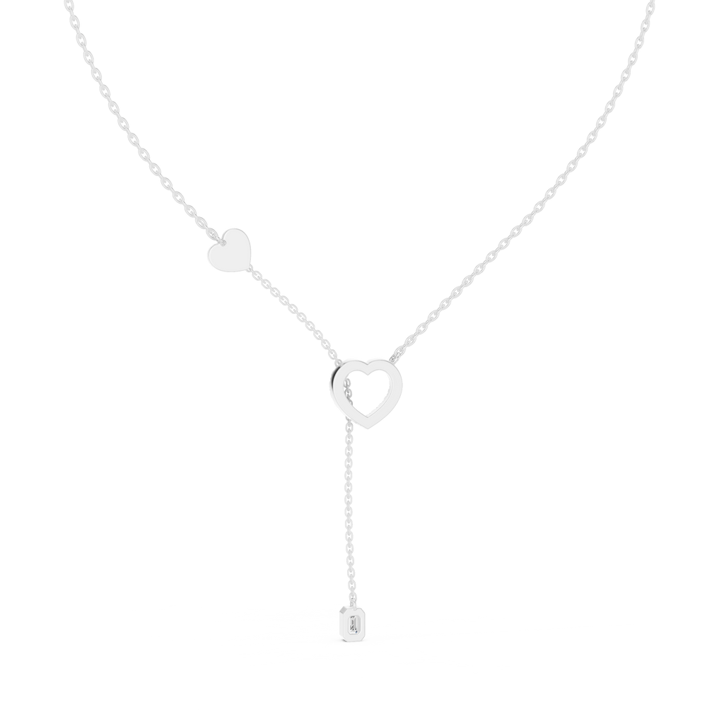 Juliet Lariat Silver Necklace