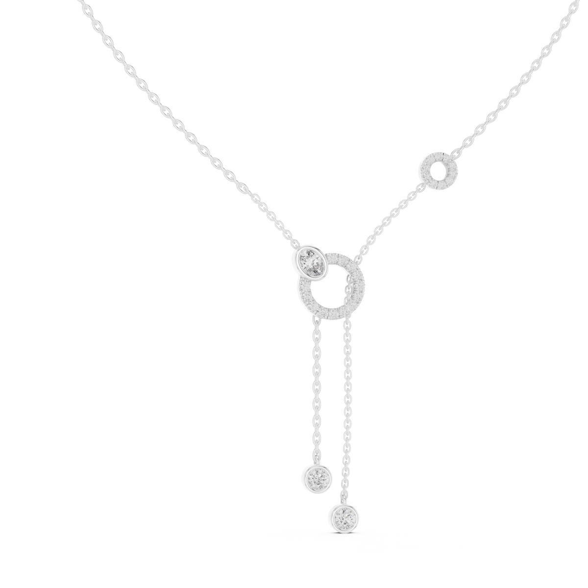 Luna Orbit Silver Necklace