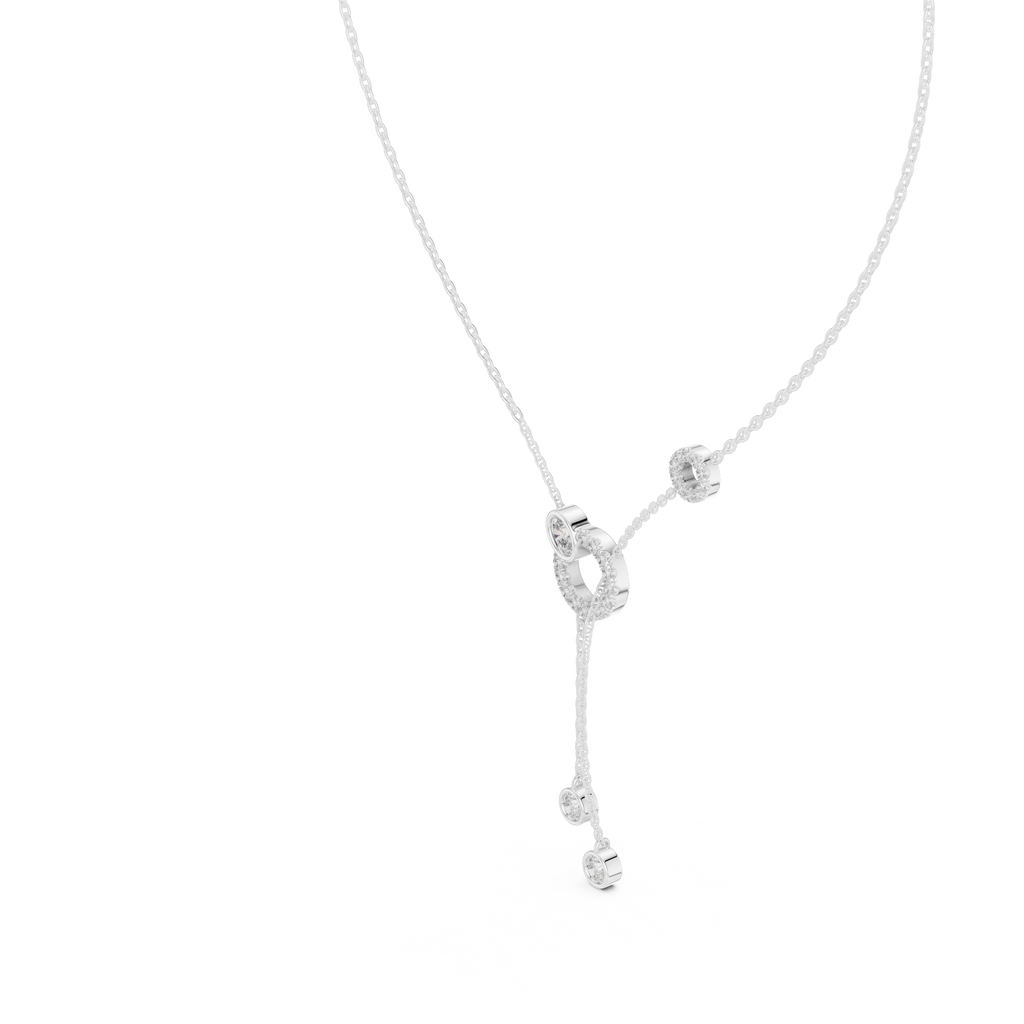 Luna Orbit Silver Necklace