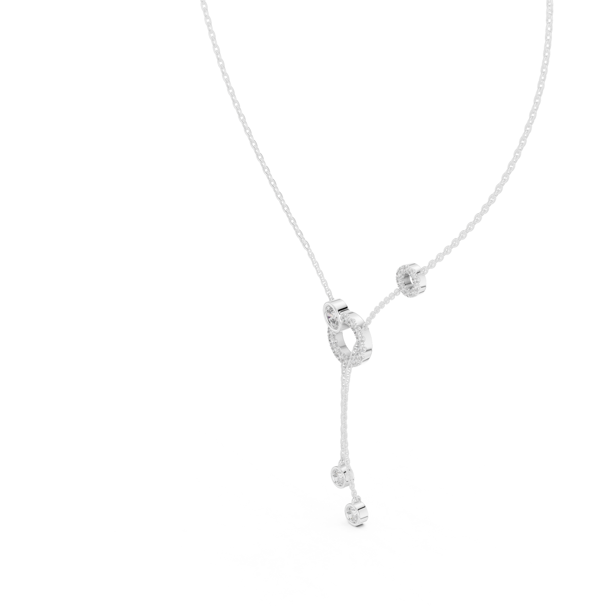 Luna Orbit Silver Necklace