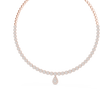Celeste Diamond Cluster Riviera Drop Necklace