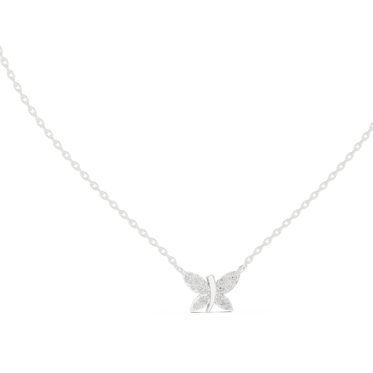 Flutter Light Silver Pendant