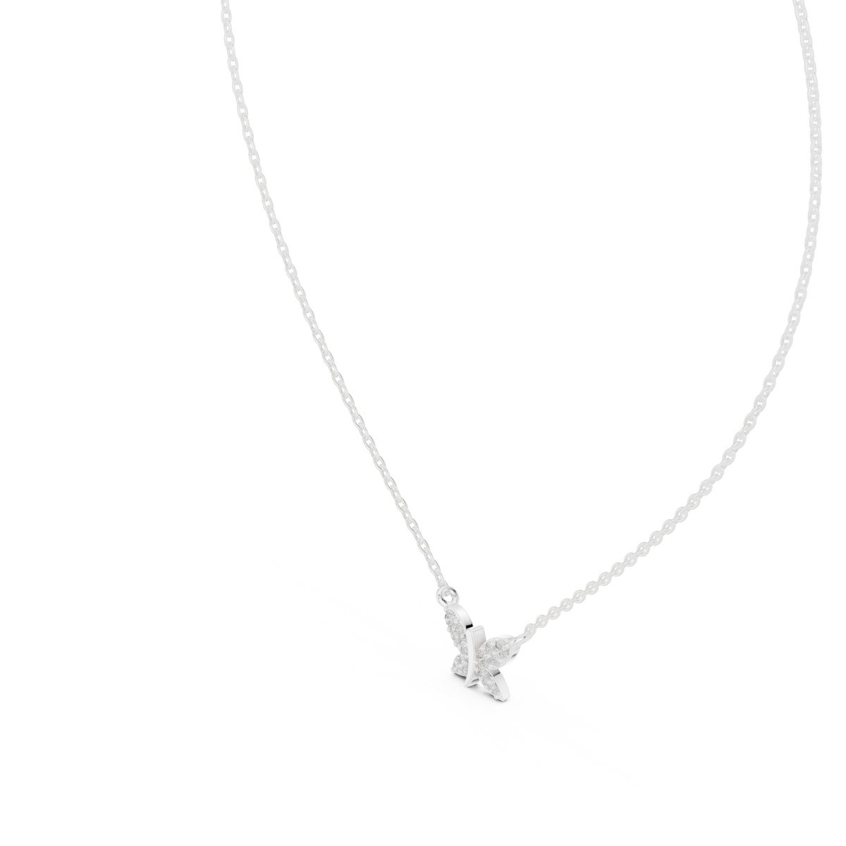 Flutter Light Silver Pendant