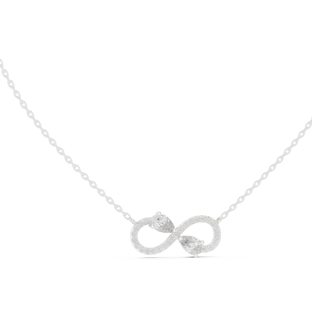 Endless Duet Silver Pendant