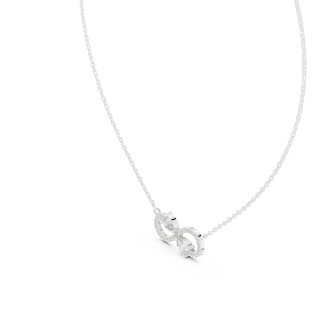 Endless Duet Silver Pendant