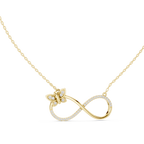 Eternal Butterfly Infinity Diamond Pendant
