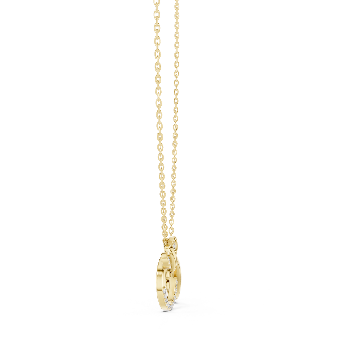 Eternal Butterfly Infinity Diamond Pendant