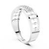 Cortina Double-Row Pavé Openwork Link Band Ring