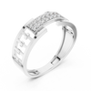 Cortina Double-Row Pavé Openwork Link Band Ring