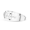 Cortina Double-Row Pavé Openwork Link Band Ring