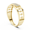 Cortina Double-Row Pavé Openwork Link Band Ring