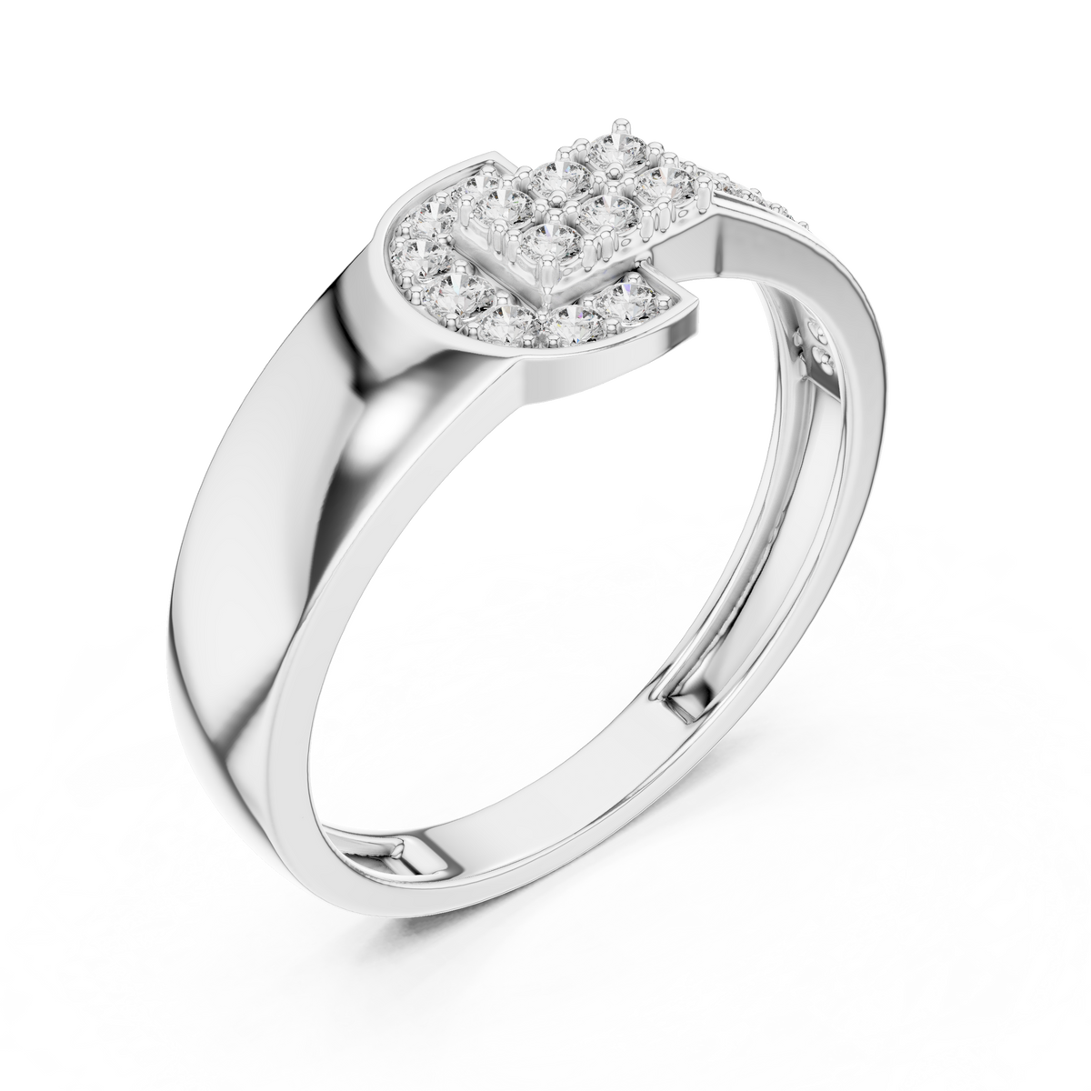 Harlow Buckle Silver Ring