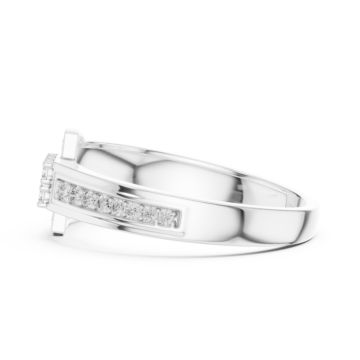 Harlow Buckle Silver Ring