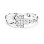 Harlow Buckle Silver Ring