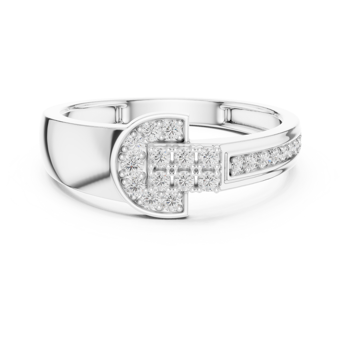 Harlow Buckle Silver Ring