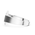 Trinity Pavé Cluster Geometric Bypass Ring