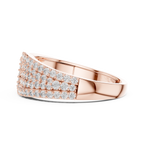 Luna Pavé Dome Teardrop Diamond Ring