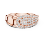 Luna Pavé Dome Teardrop Diamond Ring