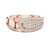 Luna Pavé Dome Teardrop Diamond Ring