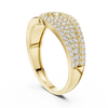 Luna Pavé Dome Teardrop Diamond Ring