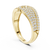 Luna Pavé Dome Teardrop Diamond Ring