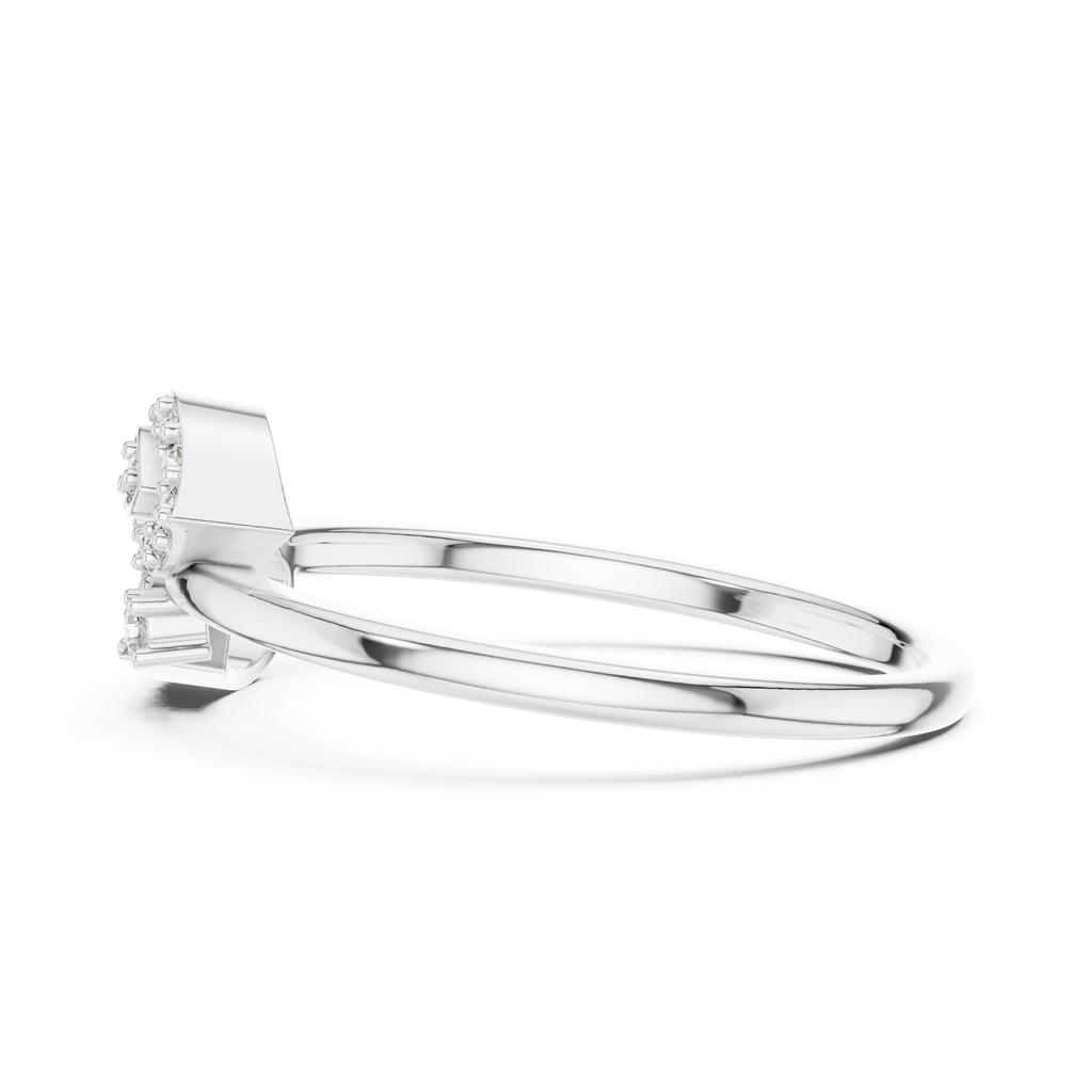 Willow Twin Leaf Silver Ring