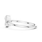 Willow Twin Leaf Silver Ring