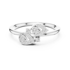 Willow Twin Leaf Silver Ring