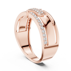 Nexus Interlocking Link Diamond Band Ring