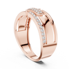 Nexus Interlocking Link Diamond Band Ring