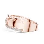 Nexus Interlocking Link Diamond Band Ring